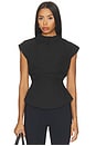 view 1 of 4 Llana Cinched Top in Black