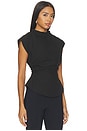 view 2 of 4 Llana Cinched Top in Black