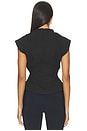 view 4 of 4 Llana Cinched Top in Black