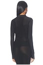 view 4 of 4 Beth Button Up Top in Black