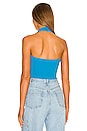 view 3 of 4 Quinn Ribbed Halter Top in Blue