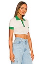 view 2 of 4 Joyce Collar Crop Top in White Multi