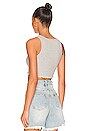 view 3 of 4 Melody Crop Top in Gray
