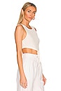 view 2 of 4 Reese Tie Front Top in White