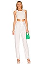 view 5 of 4 Reese Tie Front Top in White