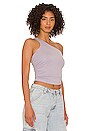 view 2 of 4 Adriana One Shoulder Top in Lavender
