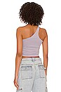 view 3 of 4 Adriana One Shoulder Top in Lavender