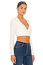 view 2 of 4 Luisa Collar Crop Top in White
