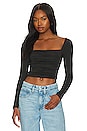 view 1 of 4 Sofia Square Neck Top in Black