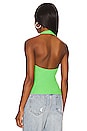 view 3 of 4 Andrea Halter Top in Green
