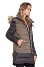 view 4 of 5 Robin Parka With Faux Fur trim in Olive & Grey