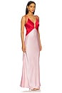 view 2 of 3 Terrin Maxi Dress in Red Top & Light Pink
