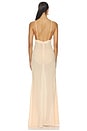 view 3 of 4 Janet Slip Dress With Draped Bust in Peach