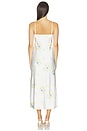 view 3 of 3 Gloria Midi Dress With New Sculpted Bodice in Ivory With Roses Print