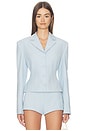 view 1 of 4 Missy Jacket With Voluminous Shoulders And Hips in Blue