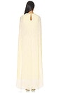 view 3 of 4 Bernice Jacquard Cape With Fringe in Buttermilk