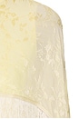 view 4 of 4 Bernice Jacquard Cape With Fringe in Buttermilk
