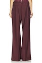 view 4 of 6 PANTALON NOEMIE in Burgundy