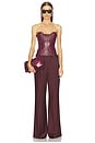 view 5 of 6 PANTALON NOEMIE in Burgundy