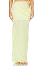 view 2 of 5 Casey Draped Maxi Skirt in Yellow