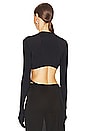 view 3 of 4 Maia Crop Top in Black