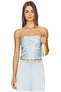 view 1 of 4 Dara Corset Top in Blue