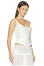 view 2 of 4 CORSÉ MILKY CON BUSTO DRAPEADO FLORANCE  in Ivory