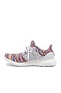view 5 of 7 Ultraboost Clima Sneaker in White & Cyan & Active Red