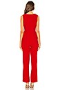 view 3 of 3 Karolyn Square Neck Jumpsuit in Red