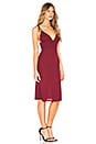 view 2 of 3 CHLOE ミニドレス in Wine Red