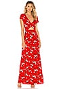 view 1 of 3 Zahara Floral Maxi Dress in Red Multi