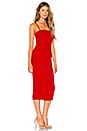 view 3 of 4 ROBE MAXI AVEC LACETS KIARA in Red