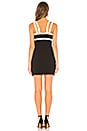 view 3 of 3 Daisy Double Strap Contrast Mini Dress in Black & White