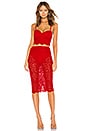 view 1 of 4 Jojo Strapless Lace Set in Red