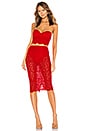 view 2 of 4 Jojo Strapless Lace Set in Red