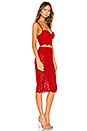 view 3 of 4 Jojo Strapless Lace Set in Red