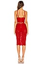 view 4 of 4 Jojo Strapless Lace Set in Red