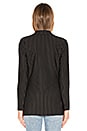 view 4 of 4 Carissa Pinstripe Blazer in Black & White