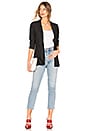 view 5 of 4 Carissa Pinstripe Blazer in Black & White