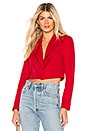 view 1 of 4 Willow Cropped Blazer in Red
