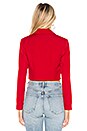 view 3 of 4 Willow Cropped Blazer in Red
