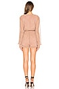 view 3 of 4 Tia Pleated Romper in Rose Gold