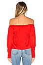 view 3 of 4 Kaelie Off Shoulder Top in Red