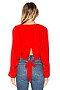 view 4 of 5 Liliana Open Back Top in Red