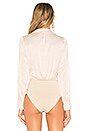 view 4 of 5 Bethany Satin Bodysuit in Champagne