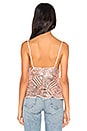 view 3 of 5 Ranessa Sequin Cami Top in Rosegold in Rose Gold
