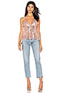 view 4 of 5 Ranessa Sequin Cami Top in Rosegold in Rose Gold