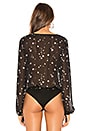 view 4 of 5 Celestia Long Sleeve Bodysuit in Black Star