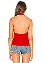view 3 of 4 Lexus Halter Top in Red
