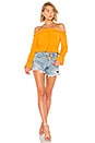 view 4 of 4 Keysha Off Shoulder Top in Marigold